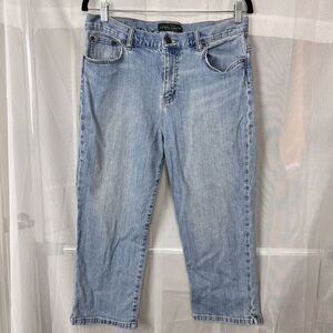 Lauren Ralph Lauren lightwash denim capri pant 10 western y2k skinny